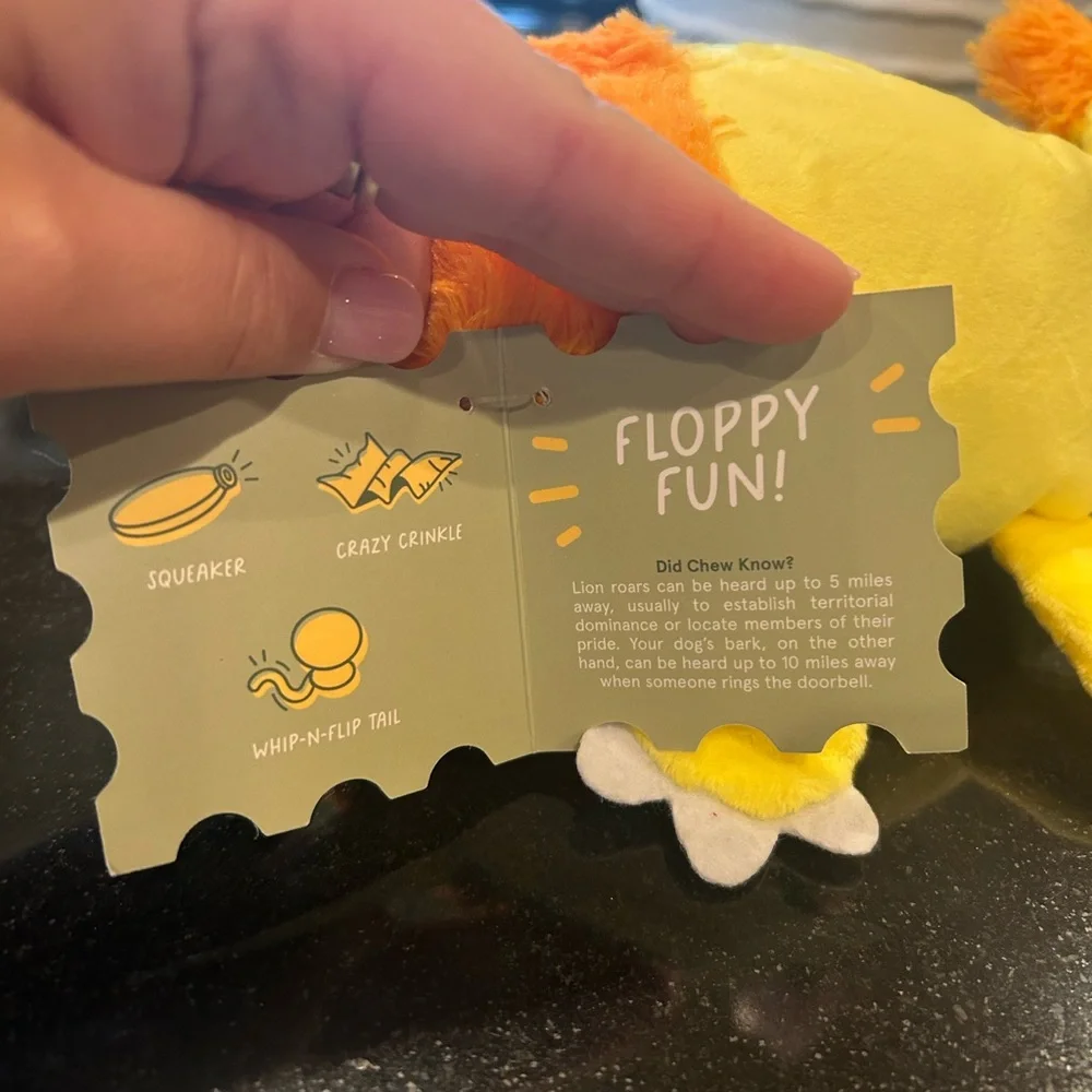 Mealme Lion Bark Box Dog Toy